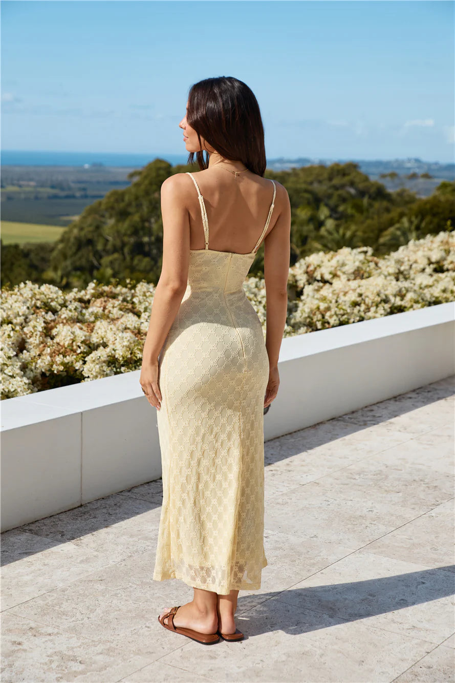 Wildflower Maxi Dress Yellow