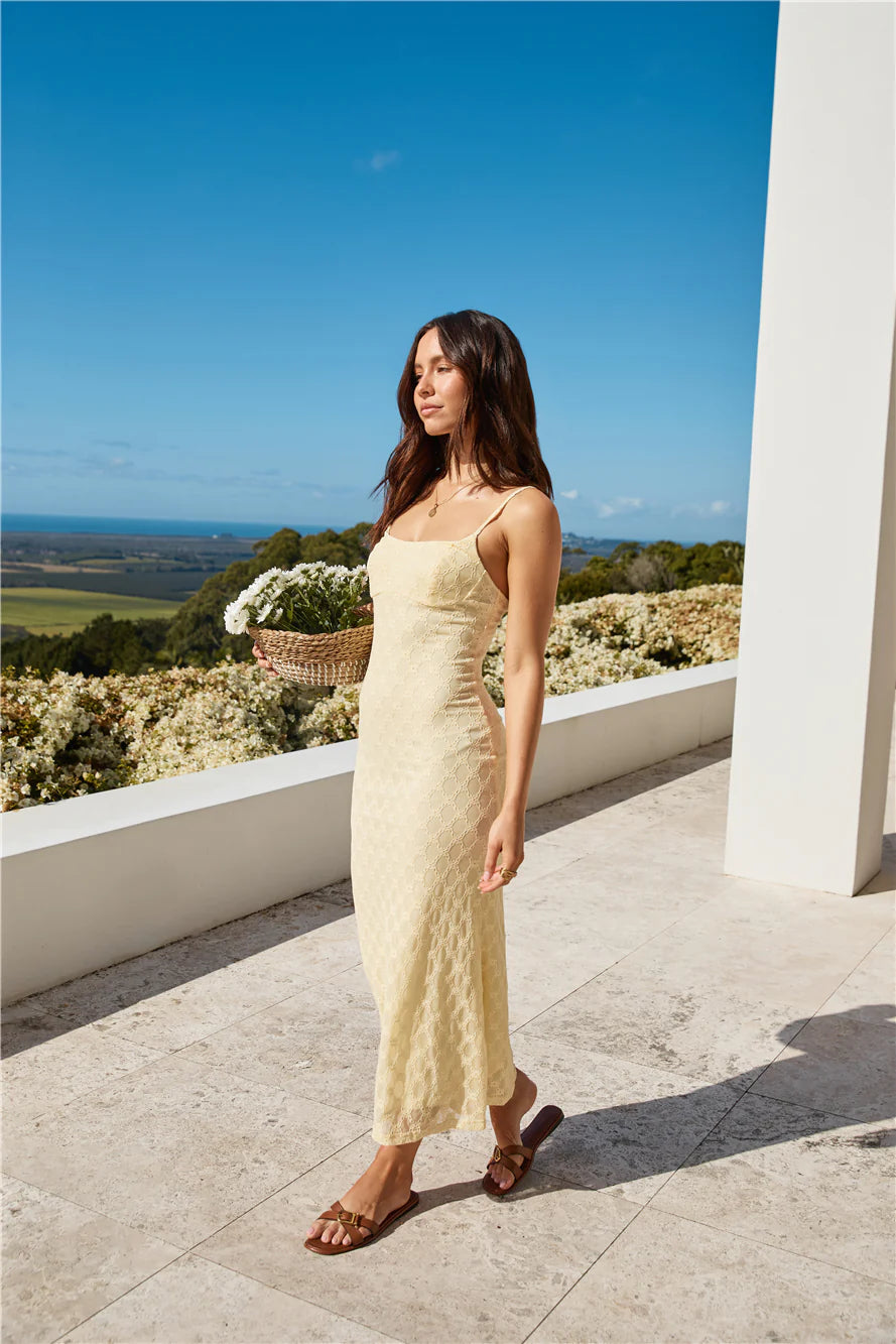 Wildflower Maxi Dress Yellow
